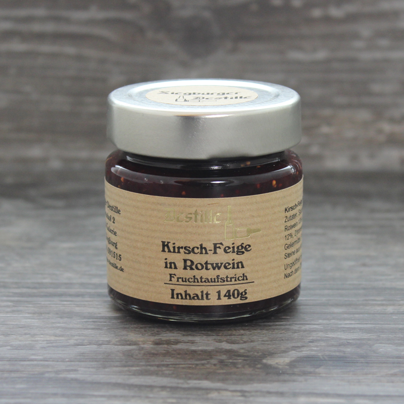 Kirsch-Feige in Rotwein Fruchtaufstrich