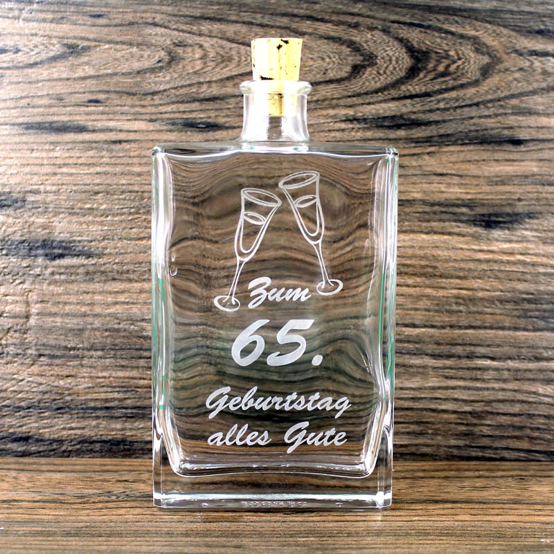 Flasche zum 65. Geburtstag