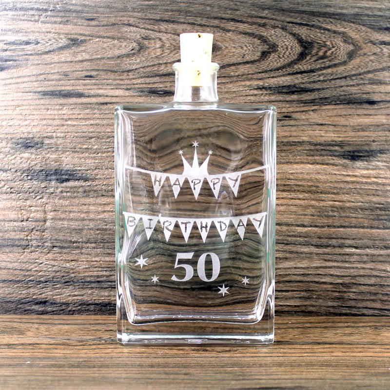 Flasche Happy Birthday-50