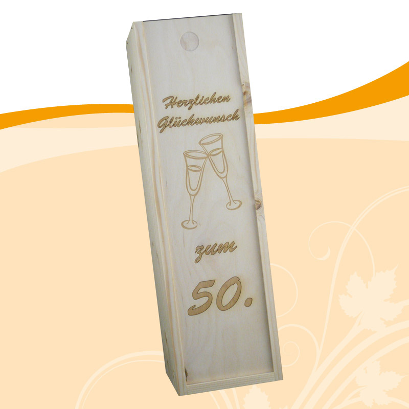 Weinkiste zum 50. Geburtstag