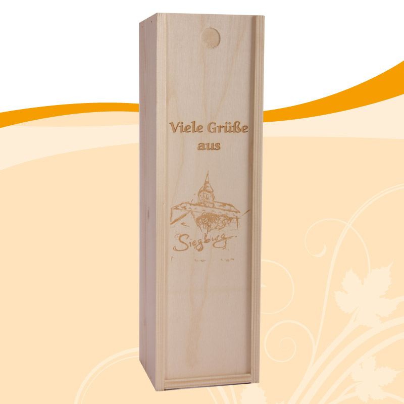 Weinkiste mit Grüße aus Siegburg